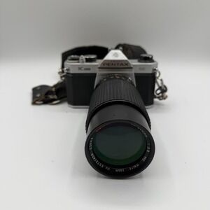 Asahi Pentax K1000 SE SLR Film Camera w/ Albinar Macro Lens - Tested & Working